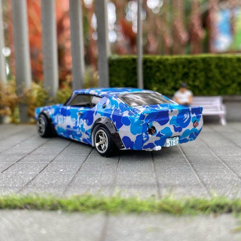 Hot Wheels Custom Nissan Skyline 2000 GTR Kenmeri LBWK x BAPE hotwheels ...