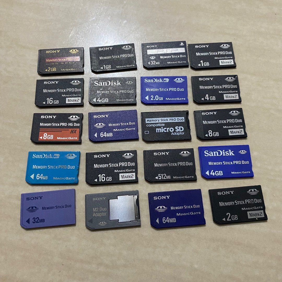 MEMORY STICK PRO DOU (Category: Memory & SD Cards) located in Pasig City. Submitted by clicked. (Listing ID 1355007733, Image 1). Description: ALL WORKING PRICE START / 199-999.