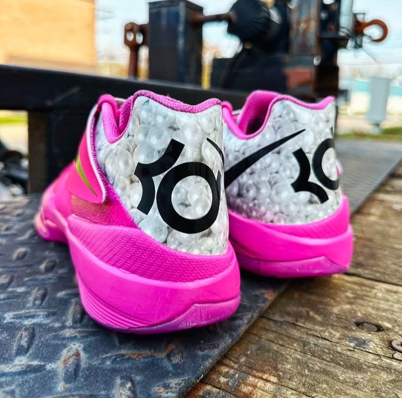 Nike KD 4 Aunt Pearl (2024) (Category: Sneakers) located in Manila. Submitted by solefindsphilippines (Listing ID 1355037060, Image 2). Description: Nike KD 4 Aunt Pearl (2024) Available Sizes: 7.5/ 8/ 8.5/ 9/ 9.5/ 10/ 10.5/ 11 Men’s Price: 6,999 to 7,499 only Brand new All of our items are 100% Authentic/ Legit/ Original How to Order? Message us now!📩 Follow us on FB, IG and Tiktok: @SoleFindsPhilippines #nike #nikeph #nikebasketball #kd4 #aunt