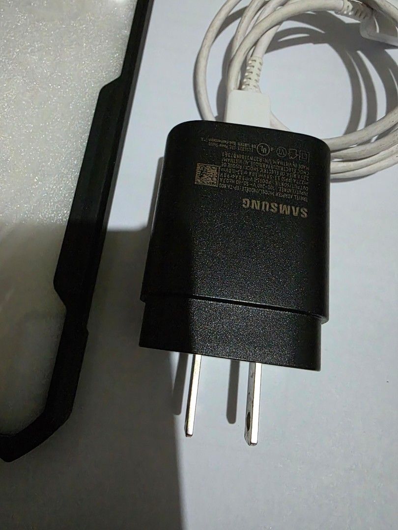 Original charging cable, adapter & phone case for Samsung A55 5G (Category: Other Gadgets) located in Mandaluyong City. Submitted by jvc_9696 (Listing ID 1355055753, Image 3). Description: Original charging cable, adapter & phone case for Samsung A55 5G Like new No issues With extra phone case for free.