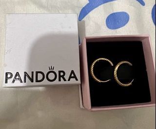 Pandora Gold Hoop Earrings