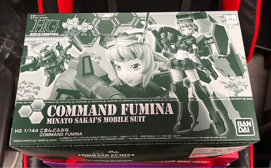 P-Bandai HG Command Fumina Minato Sakai’s Mobile Suit (Category: Gundam Model Kits) located in Singapore. Submitted by toybox8067307 (Listing ID 1354987273, Image 1). Description: HG 1/144 Command Fumina Minato Sakai’s Mobile Suit Limited item BNIB…All runner still in seal Very Rare in SG Payment Mode : Paynow & Cash only Deal Mode : Can arrange meet up .