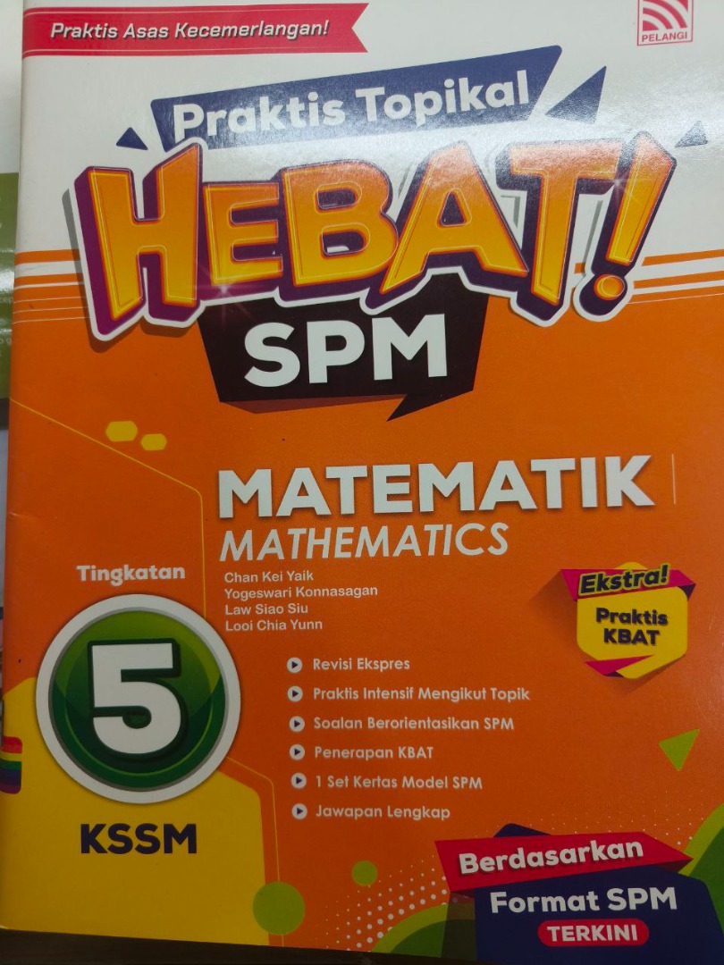 PRAKTIS TOPIKAL HEBAT SPM MATHEMATICS FORM 5, Hobbies & Toys, Books ...