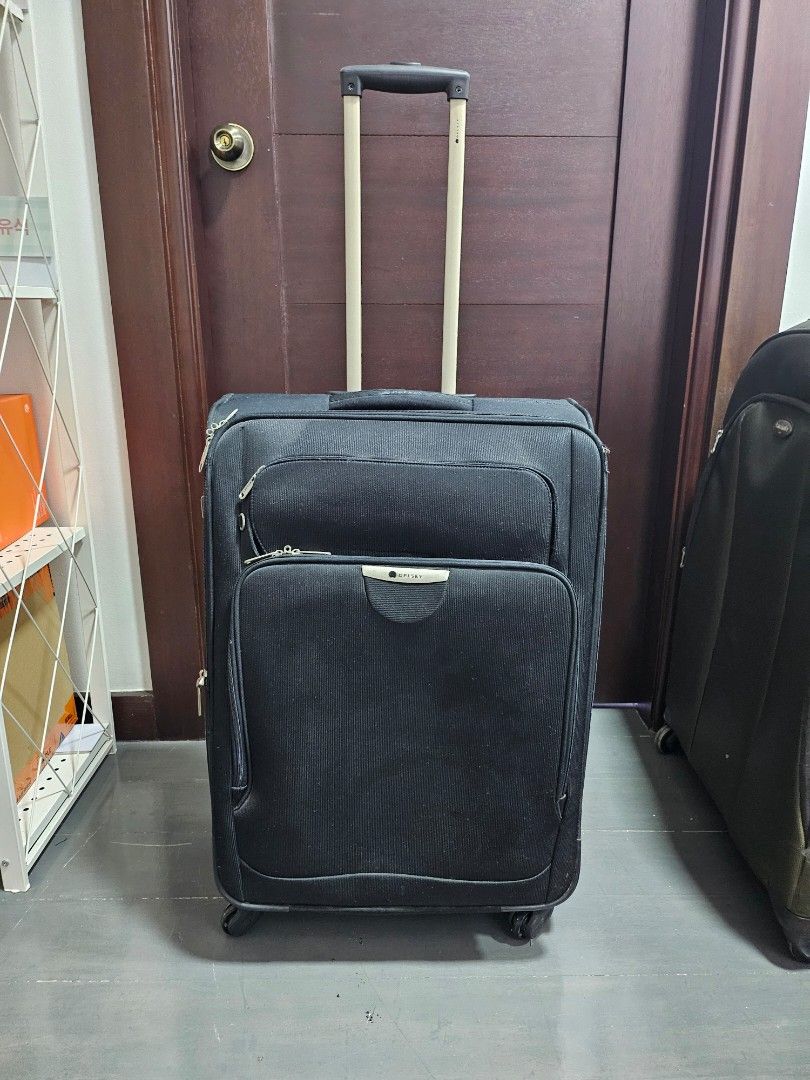 Preloved Delsey Medium Size Luggage (Black) (Category: Luggage) located in Manila. Submitted by momoncaffeine (Listing ID 1355080881, Image 2). Description: Delsey luggage medium size Used, with some visible scratches Inside needs cleaning (with some mold spots from storage) spinner wheels in good condition price negotiable.