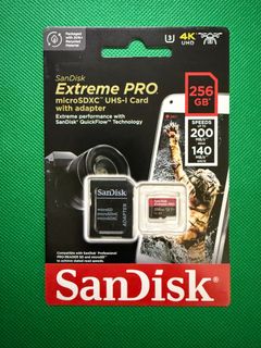 SanDisk 256GB MicroSD Card, Brand New and Unopened