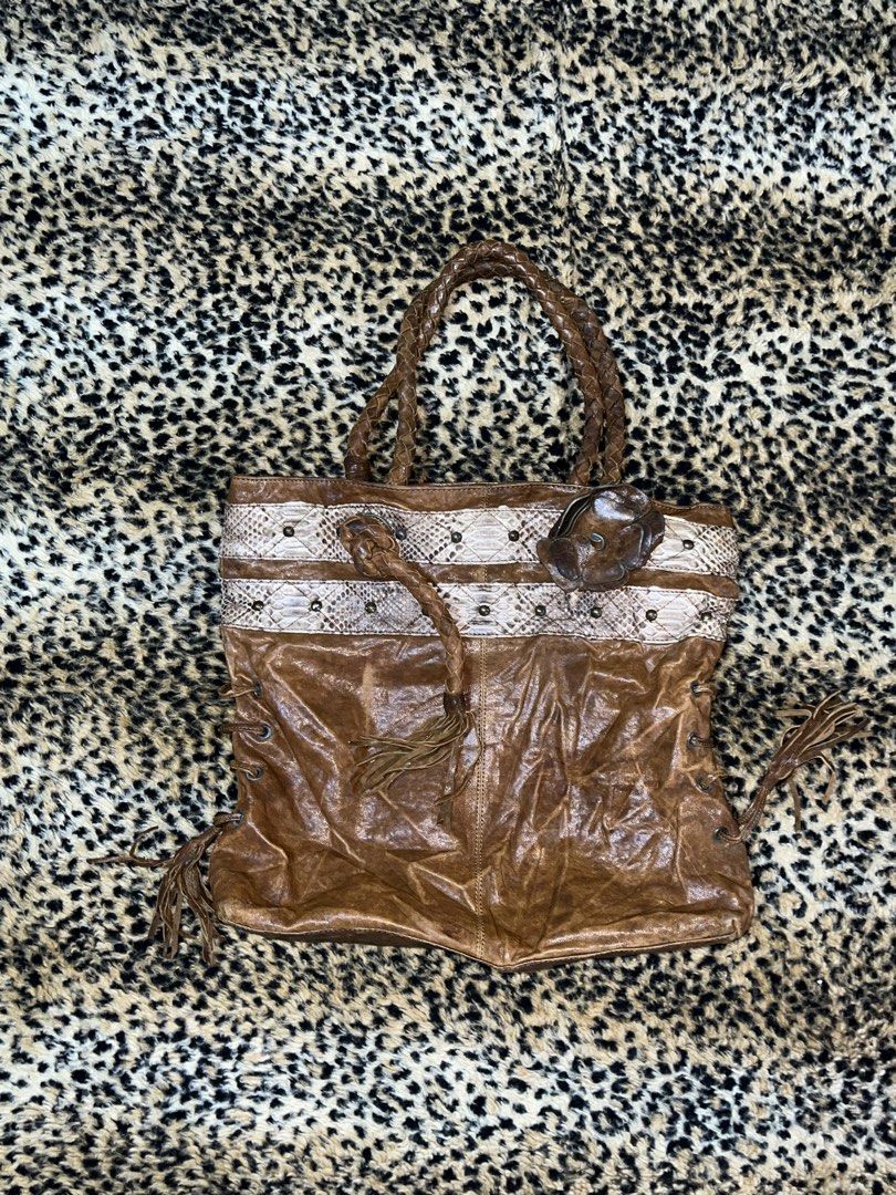 バッグ y2k archive grunge 2way bag SNAKE SKIN