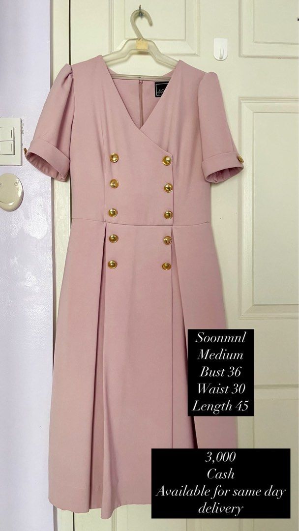 Soon manila blush pink (Category: Dresses) located in Quezon City. Submitted by tomiteepee (Listing ID 1354961182, Image 1). Description: Bust 36 Waist 30 Length 45 .