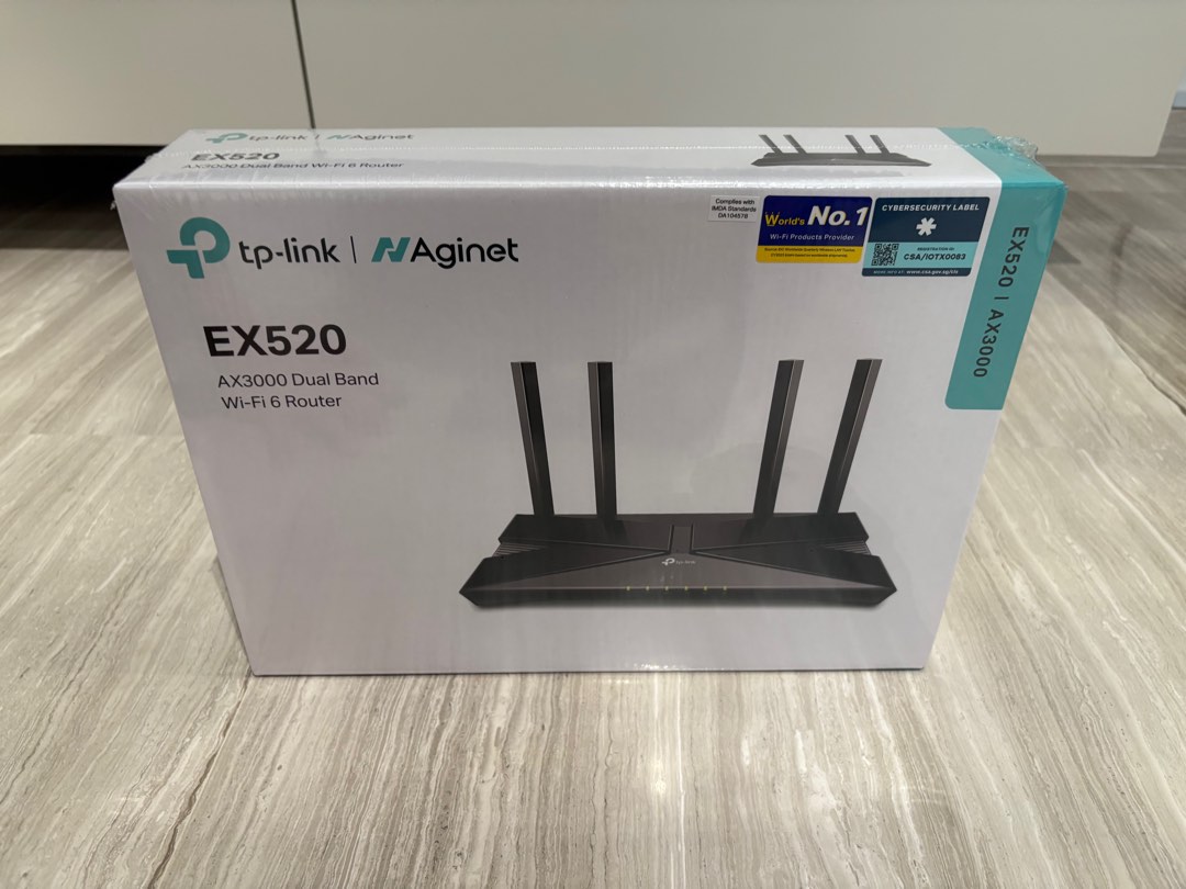TP-Link Dual band Wifi6 Router EX520 AX3000, Computers & Tech, Parts ...