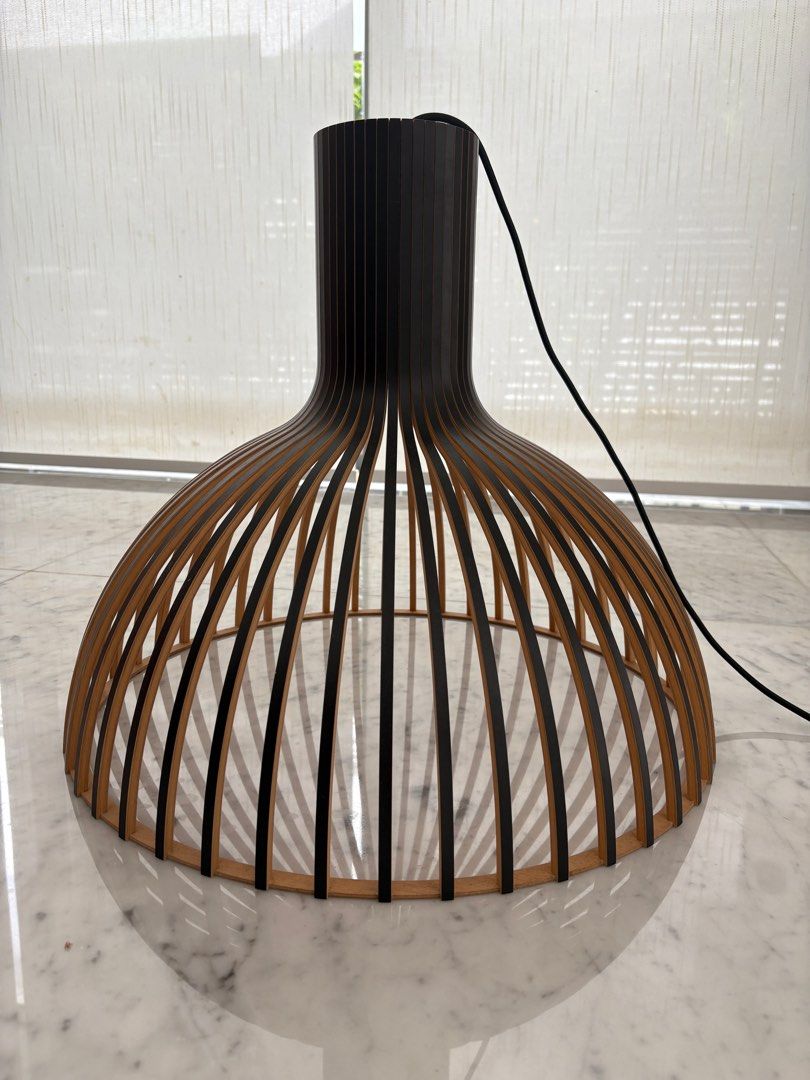 Victo Pendant lamp Secto design (Category: Lighting) located in Singapore. Submitted by novajet (Listing ID 1355006101, Image 2). Description: Authentic lamp from Secto Design. Black laminate over birch ply. Very good condition. Height 48 cm Diameter Ø 56 cm Sells for $1450 online with shipping..