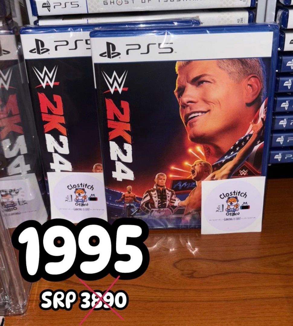 WWE 2K24 PS5 ( Brand New ) (Category: PlayStation) located in Quezon City. Submitted by clostitchotaku100 (Listing ID 1354936269, Image 1). Description: ☑️Brand New ☑️Sealed and ☑️ 100% Original ☑️Payment Methods: COD(2k max), Gcash, BPI ☑️Shipping via lala move. Buyer's Expense ☑️ Location: Wilsonville Subdivision Project 6, Culiat Quezon City ☑️ Fb Marketplace: Clostitch Otaku.