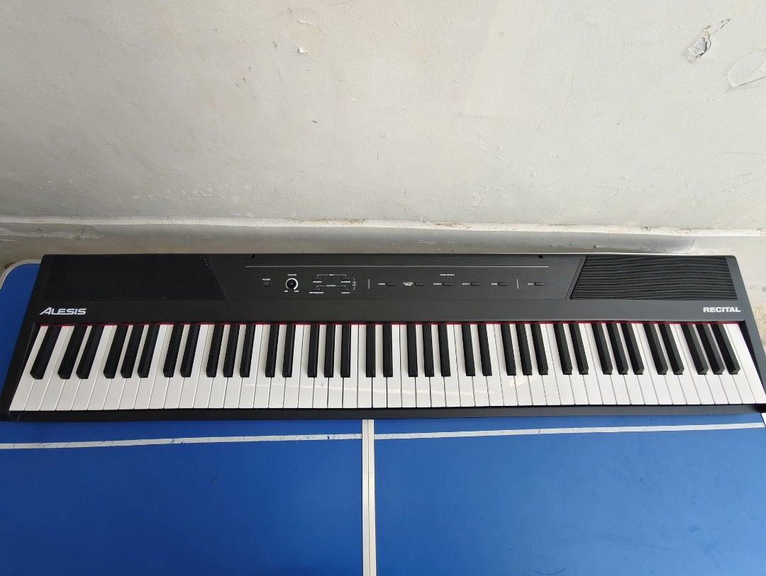 ALESIS RECITAL (Category: Musical Instruments) located in Manila. Submitted by babz30261 (Listing ID 1355190955, Image 1). Description: ALESIS RECITAL STAGE 88 KEY-SEMI WEIGHTED KEY WITH FULL-SIZED KEYS BLACK ADPTER 12V 21 B52011 209197653 WITH ADJUSTABLE TOUCH RESPONSE ‼️ ‼️🎹🎹 USB✅ SUSTAIN ✅ PIANO✅ ELECTRIC PIANO✅ ORGAN ✅ SYNTH✅ BASS I SPLIT✅ REVERB FUNCTION METRONOME- LESSON DEMO ✅ CHORUS ✅ SEND VIDEO FOR DEMO‼️‼️🎹🎹🎹 WE DELIVER NATIONWIDE 