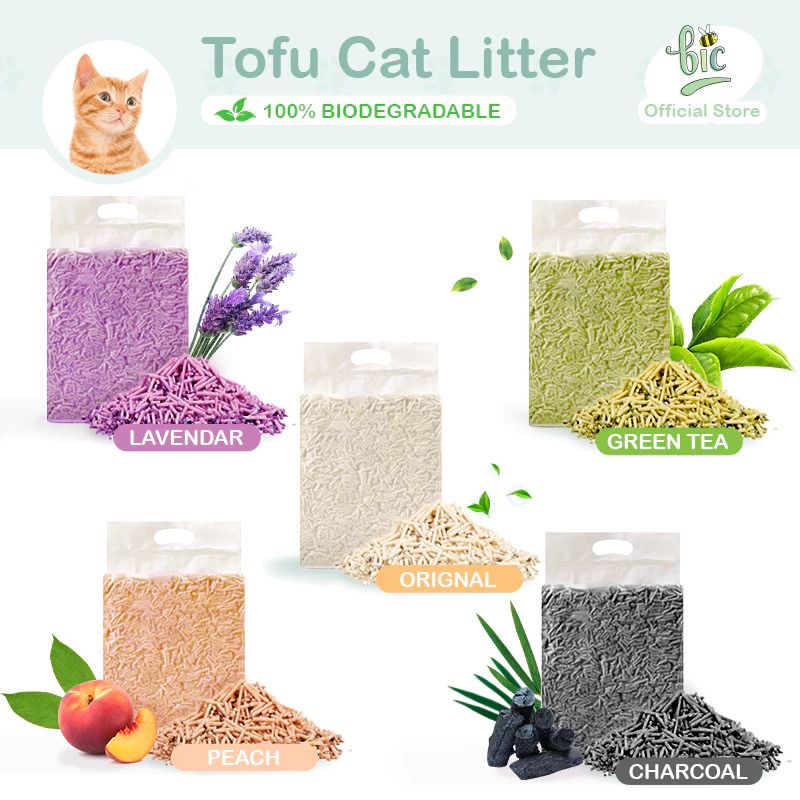 Curated visual reference: Visual Reference: Bic Tofu Cat Litter Eco Friendly Biodegradable Fast Clump Flushable