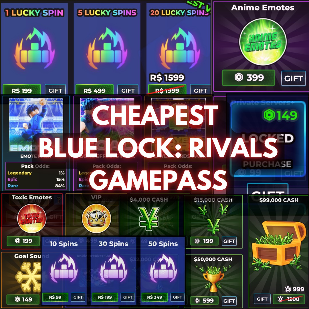 CHEAPEST Blue Lock Rivals Game Pass / Roblox Blue Lock rivals / Roblox ...