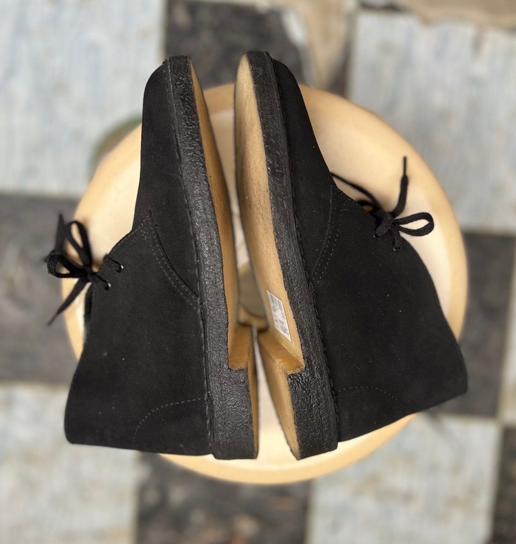 Clarks Desert Boots (Category: Boots) located in Cebu City. Submitted by haynesxx (Listing ID 1355165671, Image 2). Description: Clarks Desert Boots Black suede Size 4.5UK 6.5US 37EU New without tags.