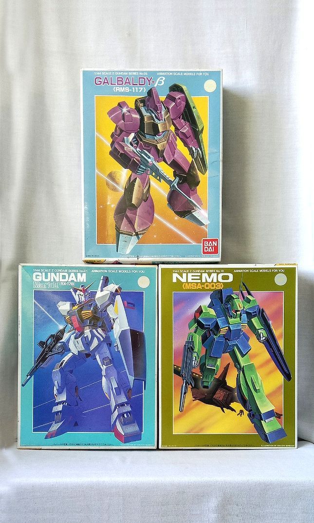 CLASSIC HG GUNPLA KIT Galbady Beta, Mark II & Nemo HGUC High Grade 1/144 Animation Scale Models For You BANDAI Brand New/Sealed Box & Kit - SOLD AS SET ONLY - (Category: Gundam & Model Kits) located in Cebu City. Submitted by newtype2501 (Listing ID 1355127693, Image 1). Description: --------------------------------- Product Info/Details --------------------------------- *Anime Reference: - Mobile Suit Gundam *Line-up/Series: High Grade 1/144 *Me
