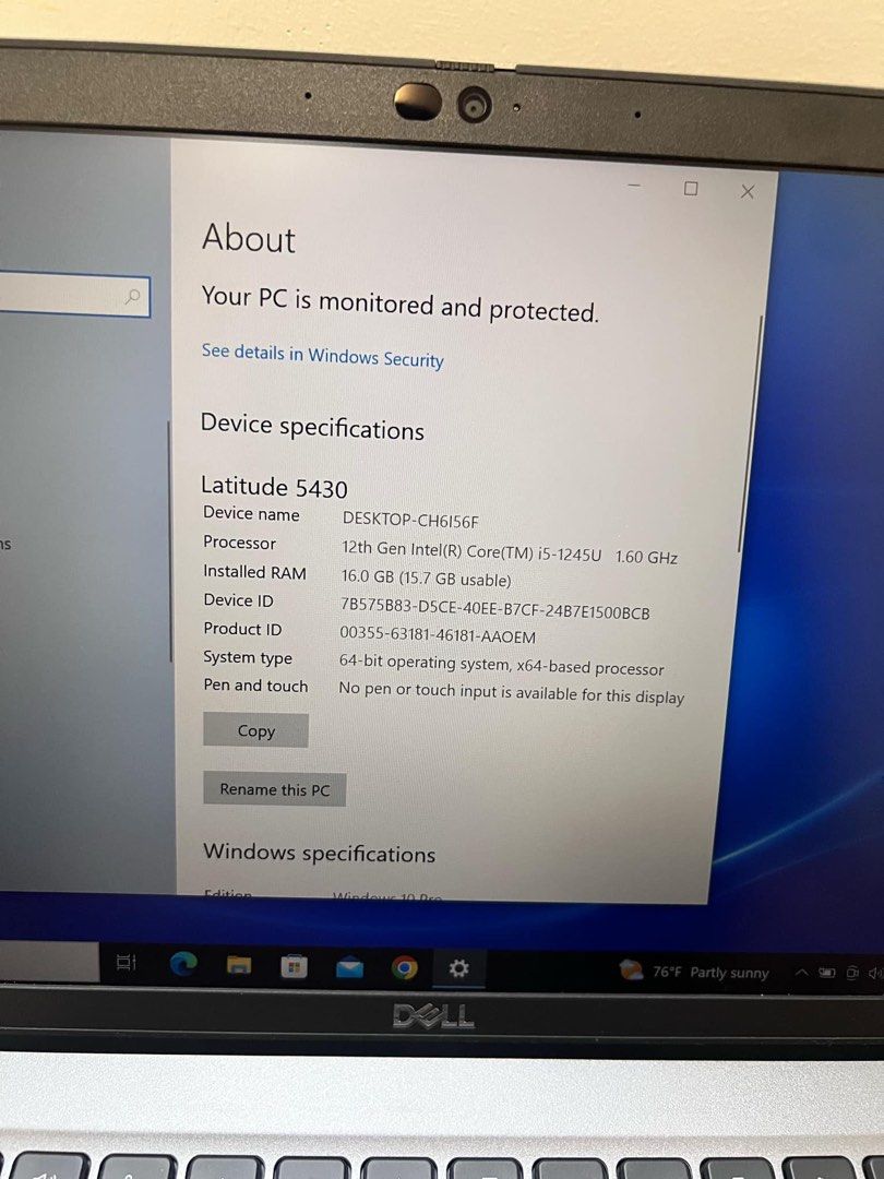 Dell Lattitude 5430 (Category: Laptops & Notebooks) located in Lipa City. Submitted by ice.katigbak1 (Listing ID 1355102708, Image 3). Description: Dell Latitude 5430 Brandnew Price 57,800(SRP) NEGOTIABLE FOR SURE BUYER Original Microsoft office not cracked No box Unit and charger Lowest in the market For sale or swap offer lang po kayo mga kacarousell madali naman po akong kausap .