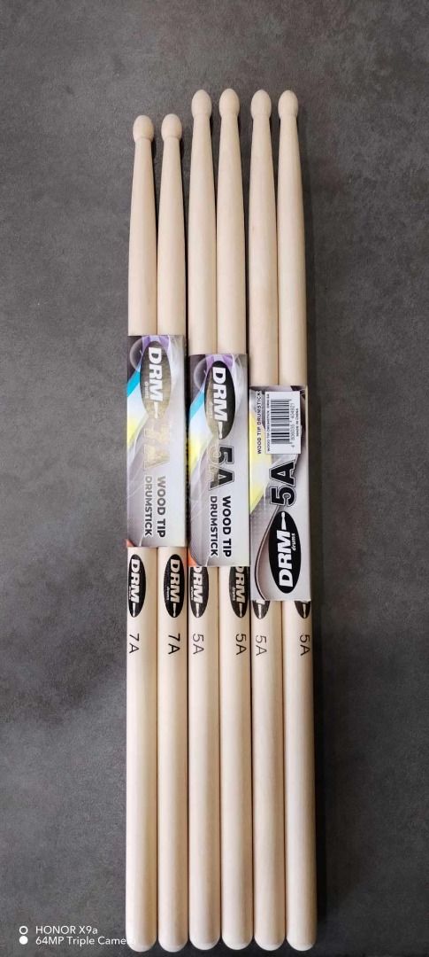 drumsticks pair 5a and 7a available (Category: Musical Instruments) located in Paranaque City. Submitted by bellemarketing (Listing ID 1355244873, Image 2). Description: drumsticks pair 5a and 7a available.