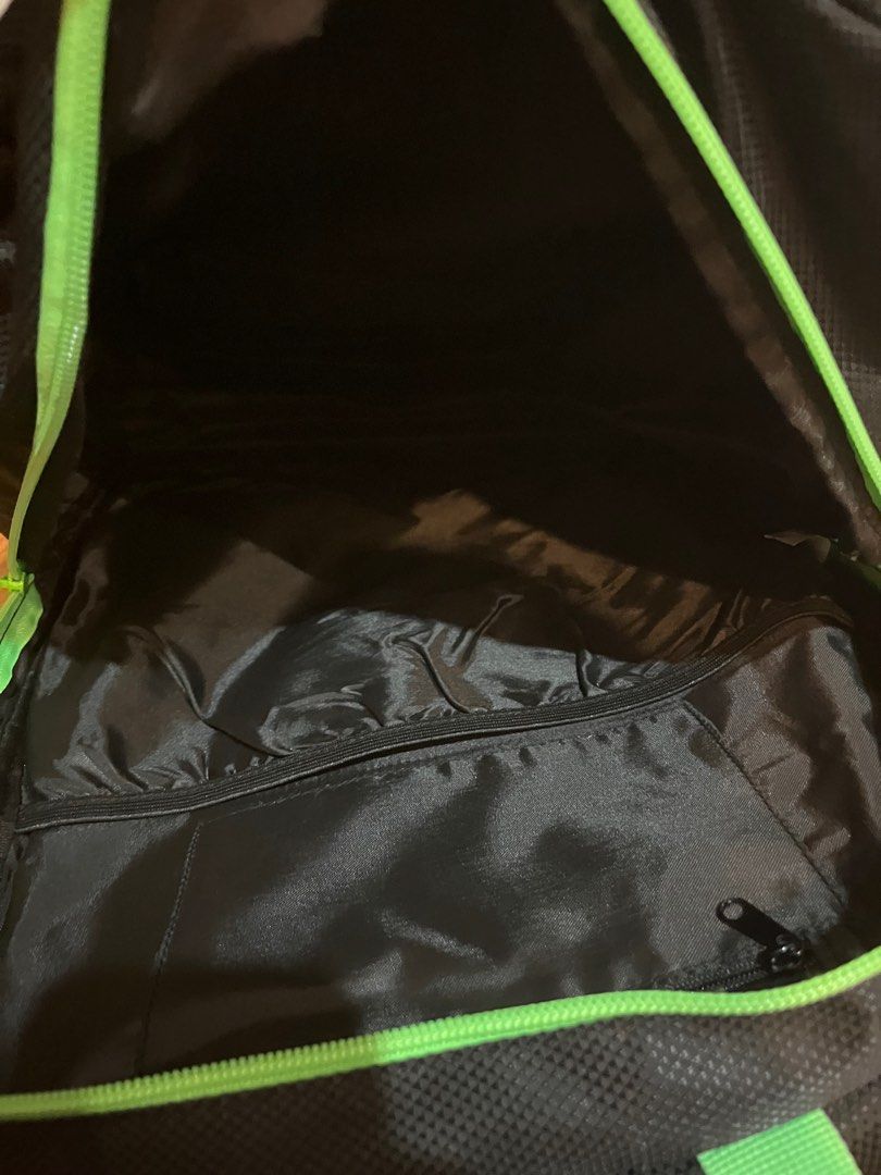 Funky trunks backpack (Category: Backpacks) located in Singapore. Submitted by melvinklein (Listing ID 1355232175, Image 6). Description: Just a couple scratches on the logo but only been used a couple times. Hasn’t gotten wet once, and condition is like new other than the scratches .
