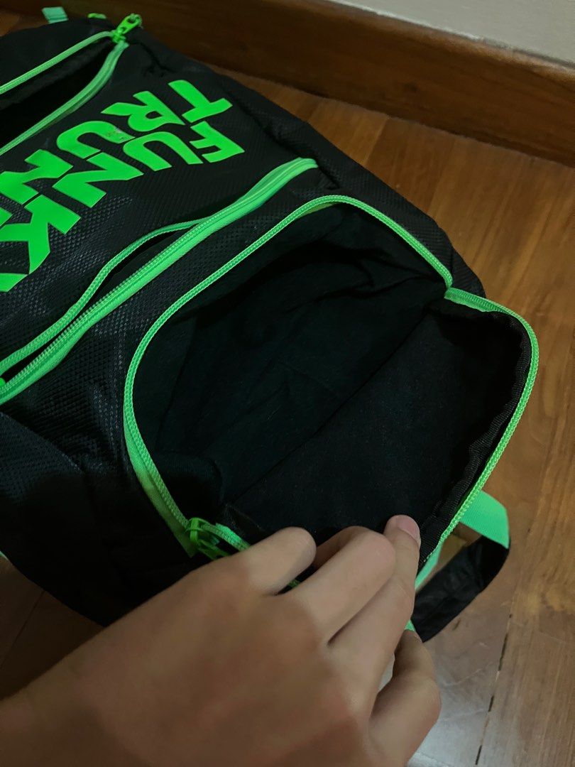 Funky trunks backpack (Category: Backpacks) located in Singapore. Submitted by melvinklein (Listing ID 1355232175, Image 5). Description: Just a couple scratches on the logo but only been used a couple times. Hasn’t gotten wet once, and condition is like new other than the scratches .