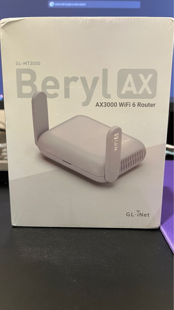Beryl Ax Router Kit GL.inet Beryl AX GT-MT3000 WiFi 6 travel router, Computers & Tech ...