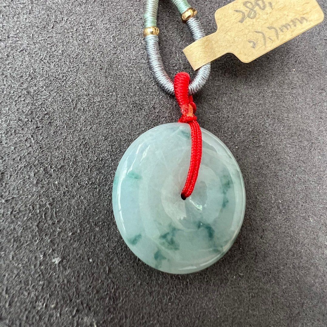Grade A Jade Button Ping An Kou Pendant, Women's Fashion, Jewelry ...