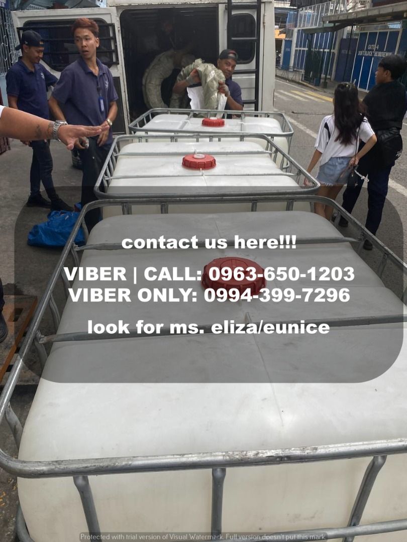 IBC WATER TANK (Category: Other Home Furniture) located in Manila. Submitted by ramoseliza33488 (Listing ID 1355189202, Image 3). Description: " TAKEZO INDUSTRIAL SUPPLY" IBC WATER TANK For inquiries and formal quotations, kindly call or message: 𝐂𝐨𝐧𝐭𝐚𝐜𝐭 𝐮𝐬 𝐡𝐞𝐫𝐞: Ms. Eliza Marie LOCATION 📍Manila Branch 📍Cavite Branch.