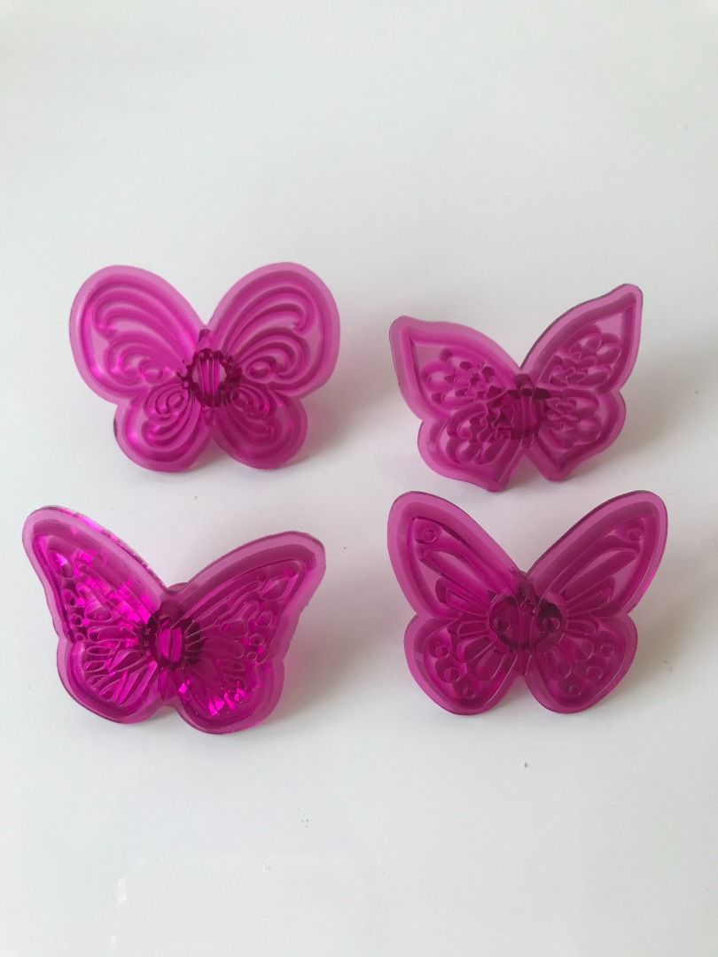 JEM Butterfly Cupcake Top Cutters - set of 4