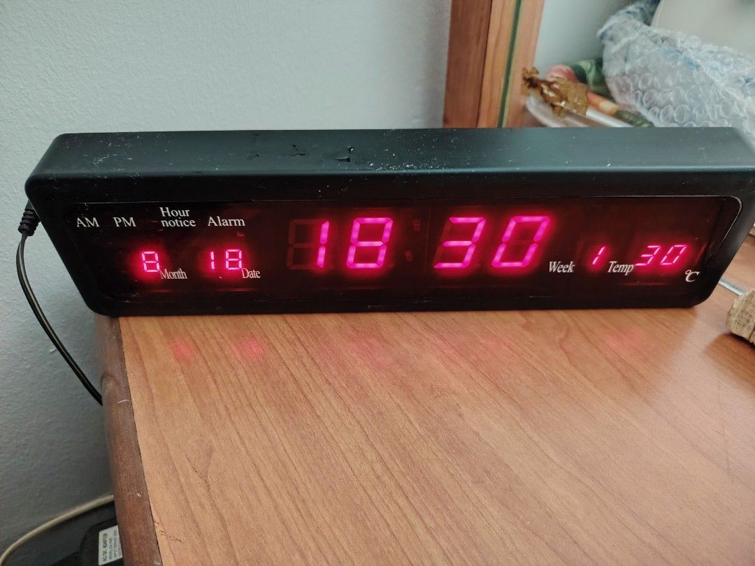 Large LED digital electric clock