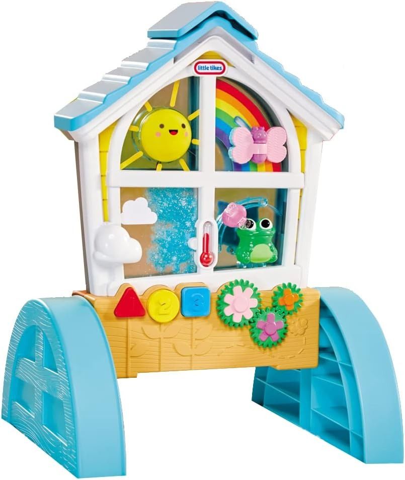 Little Tikes® Learn & Play™ Look & Learn Window (Category: Educational & Learning Toys) located in Santa Rosa. Submitted by aeonkraft2026 (Listing ID 1355156459, Image 1). Description: INSPIRES CURIOSITY - Explore climate and weather: rain, clouds, wind, and sun. Move the thermometer up and down to learn about the temperature and hear weather related phrases. 2-SIDED PLAY - Discover interactive activities on the day or night side. Touch the sun o