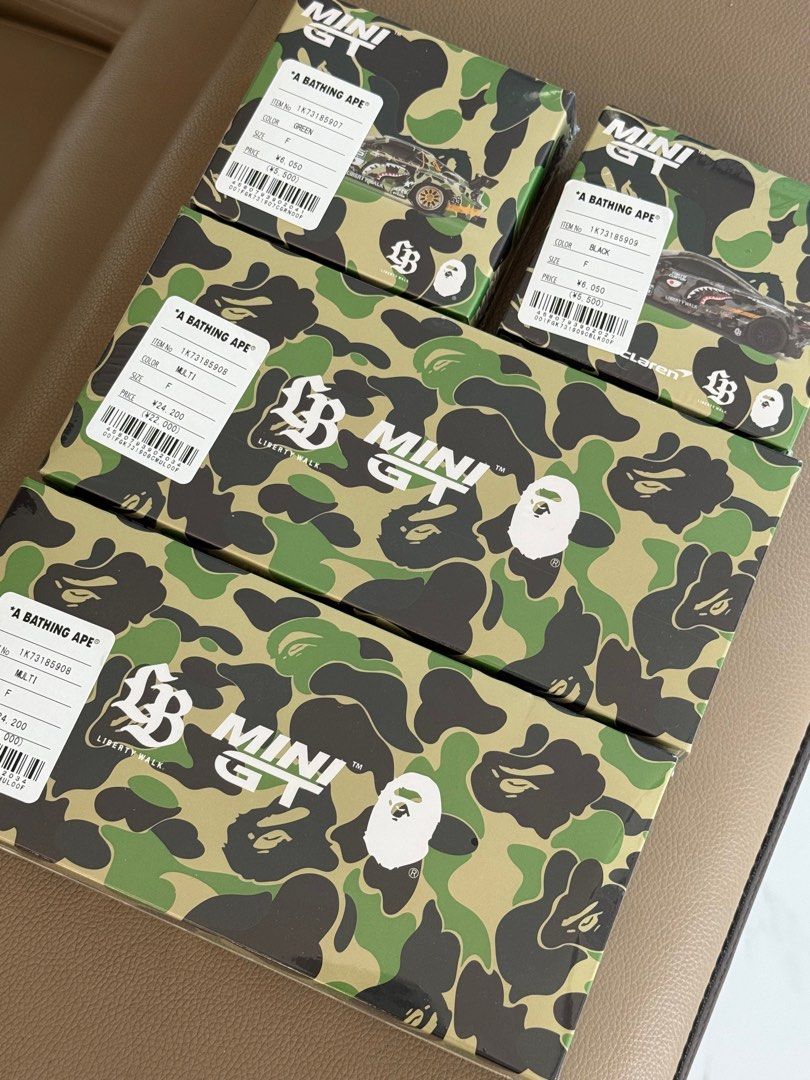 Mini Camera Bape MINI GT LBWK x BAPE set of 6, Hobbies & Toys, Toys & Games on Carousell