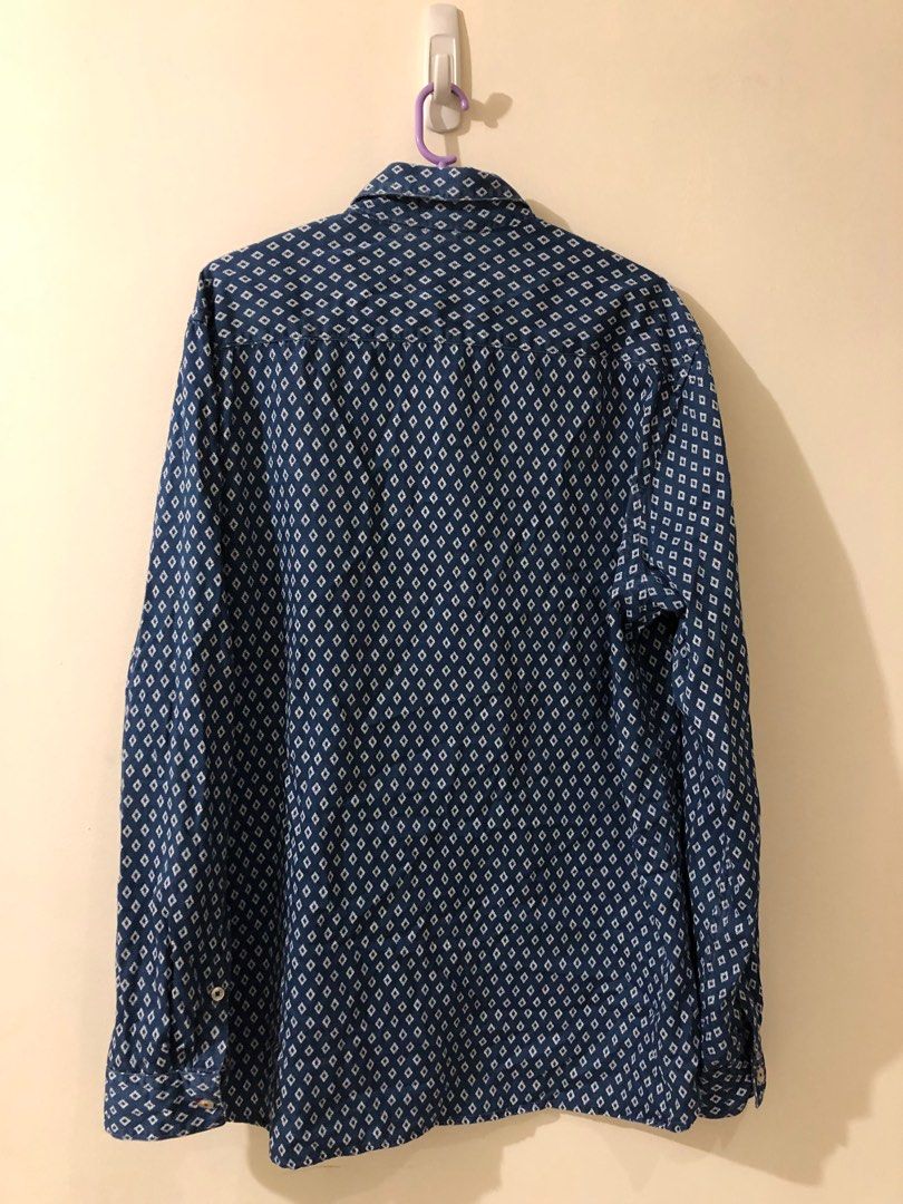 MNG Man Diamond Pattern Long Sleeve Shirt (Navy Blue) (Category: Formal Shirts) located in Pasig City. Submitted by atsu_dee (Listing ID 1355222918, Image 2). Description: .