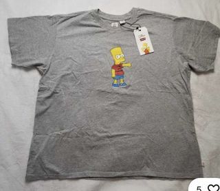 New men's Levi's x The Simpsons Bart down with homework t-shirt
