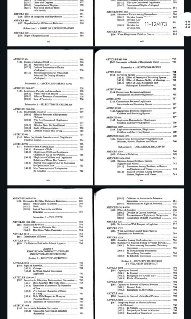 [PDF] Succession Rabuya 2022, Hobbies & Toys, Books & Magazines ...