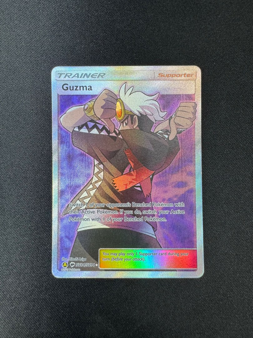[PTCG] Guzma Full Art SV84/SV94 Hidden Fates, Hobbies & Toys, Toys ...