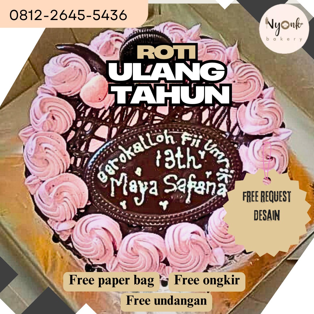Roti Ulang Tahun by Nyonk Bakery, Makanan & Minuman, Kue-kue di Carousell