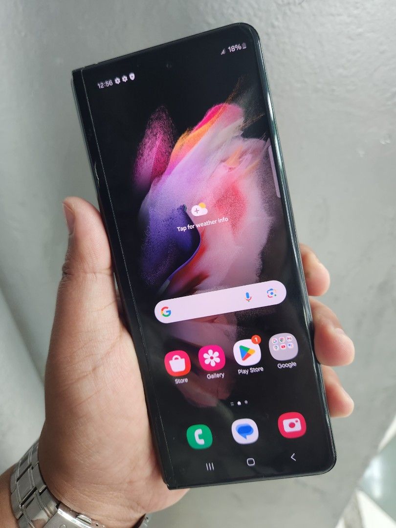 Samsung Galaxy Z Fold3 5G (Category: Samsung) located in Manila. Submitted by lucky.charm.gadgets (Listing ID 1355251648, Image 1). Description: Samsung Galaxy Z Fold3 5G 12gb/256gb ALL GOODS AT WORKING NO REPAIR HISTORY NO HIDDEN ISSUE Pede pang personal use PAKIBASA NALANG PO SA NAKALAGAY SA NOTE NOTE*MAY PARANG CRACK LOWER PART MAY ISA PA AKONG BINILUGAN PARANG YUPE. SCRATCHES NA DIN DAHIL SA HARDCASE AT SA MAIN LCD MAY DARKSPOT. TEST TO SAWA 