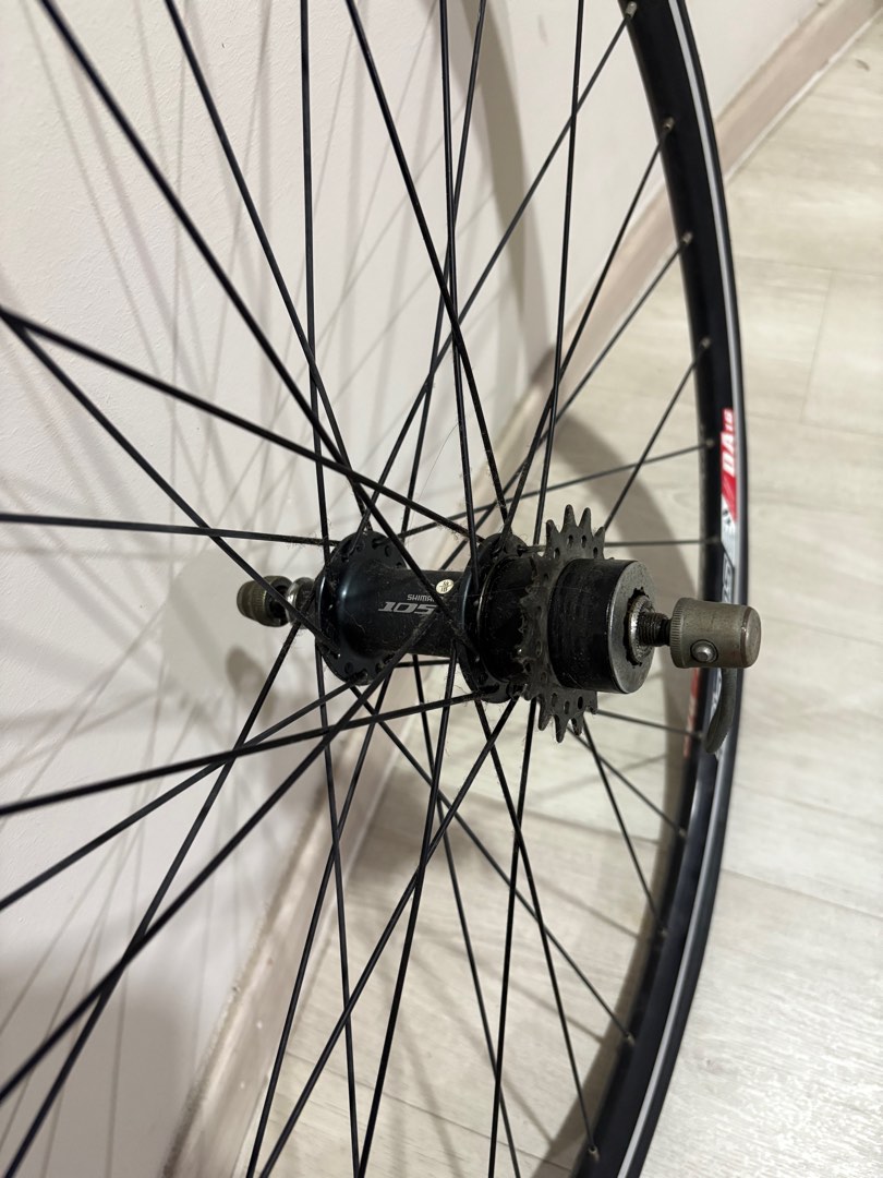 Shimano Rear Rim Shimano 105 Rear Hub w Alex Rims 700c aluminium for road bike roadie ...