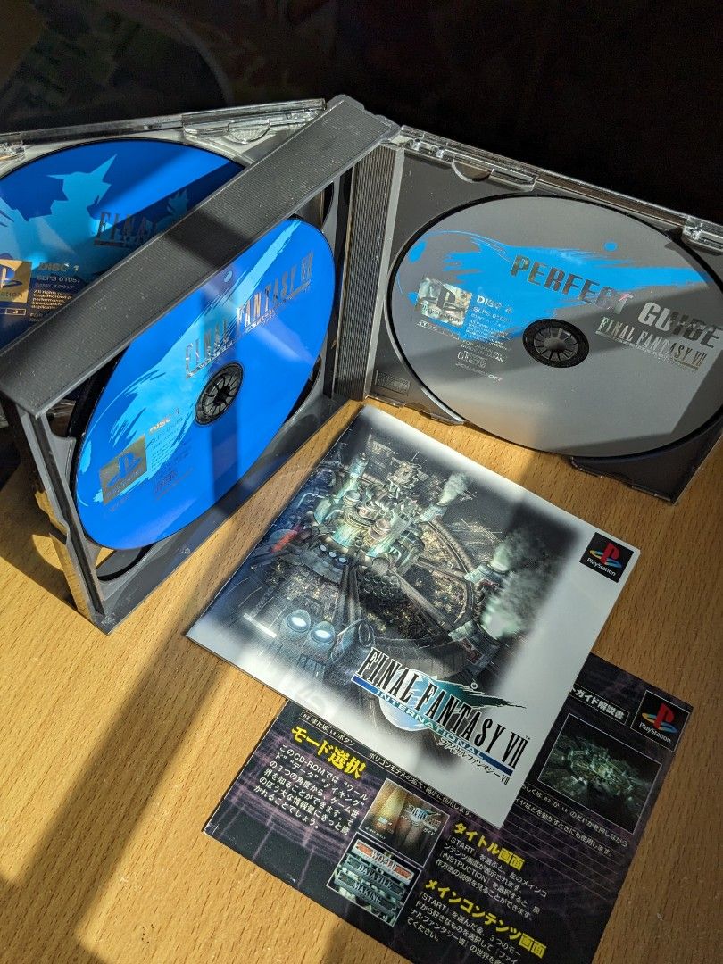 [SUPER RARE] FINAL FANTASY 7 International PS1 Japanese (4 Discs ...