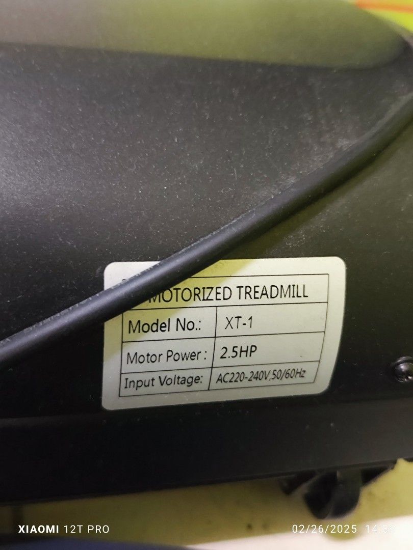 Threadmill (Category: Cardio & Fitness Machines) located in Seri Kembangan. Submitted by mayang_seri (Listing ID 1355276764, Image 3). Description: Condition 8/10 Age: 4 years Brand : Xcore fitness Reason to sell: Seldom use Item need to dismantle and carry at your own..
