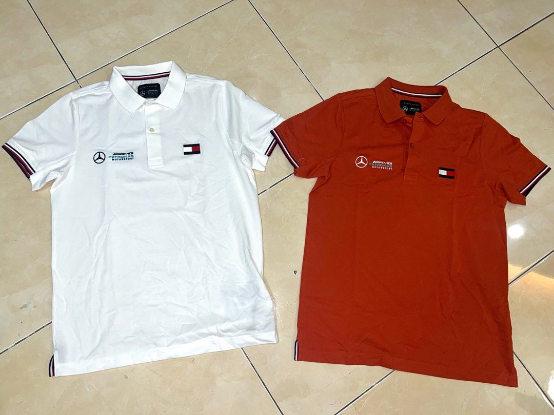 Tommy Hilfiger X Petronas Polo shirt (limited edition) (Category: Tshirts & Polo Shirts ) located in Las Pinas. Submitted by hypemerch19 (Listing ID 1355216793, Image 1). Description: - Brand New with Tags - Sizes: Orange (S,M,L) White (S) - SRP: P6,450 - RFS: bought shirt for Resell - Meet up: Las Piñas or Alabang.