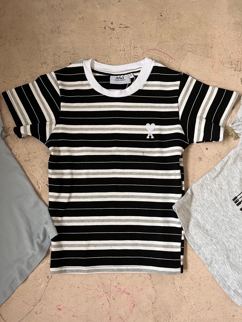 Tops Bundle with Free (Category: Shirts) located in Bulacan. Submitted by handlewithcaution (Listing ID 1355125409, Image 3). Description: Branded tops (Berska and AMI) all small size with FREE PALDA maroon. RFS: decluterring natambak lang.