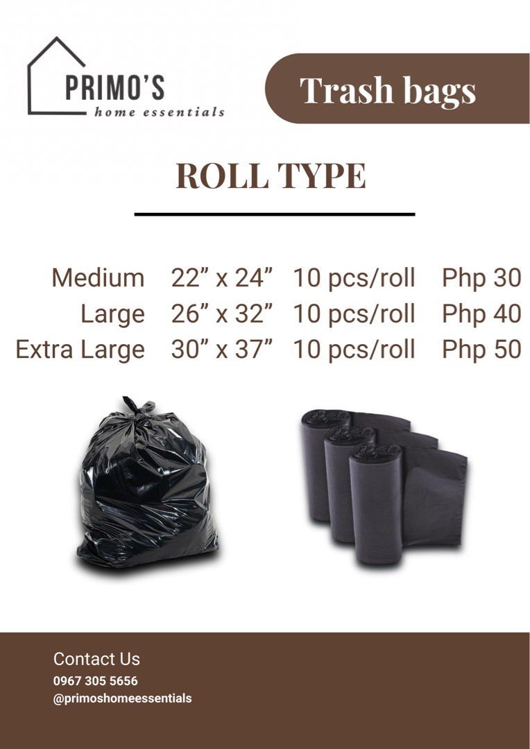 Trash bag black (Category: Waste Bins & Bags) located in Manila. Submitted by _nicaamae (Listing ID 1355103886, Image 1). Description: We have medium, large, and extra large..