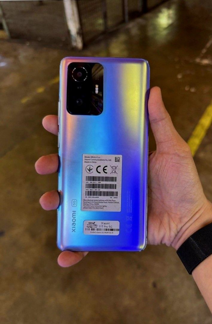 Xiaomi 11T | 8GB/256GB | FU (Category: Xiaomi) located in Pasay City. Submitted by andreiisasundae (Listing ID 1355122161, Image 2). Description: Quick Specs: Xiaomi 11T Celestial Blue - Mediatek Dimensity 1200 (6 nm) Processor - 8+8GB RAM - 256GB Storage - 6.67" Screen Size - 120Hz Amoled Screen - 108 MP Triple Main Camera - 16 MP Selfie Camera - 5000 mAh Battery (67W Fast Charging) - Factory Unlocked Complete with Receipt, Box, Charger, and all