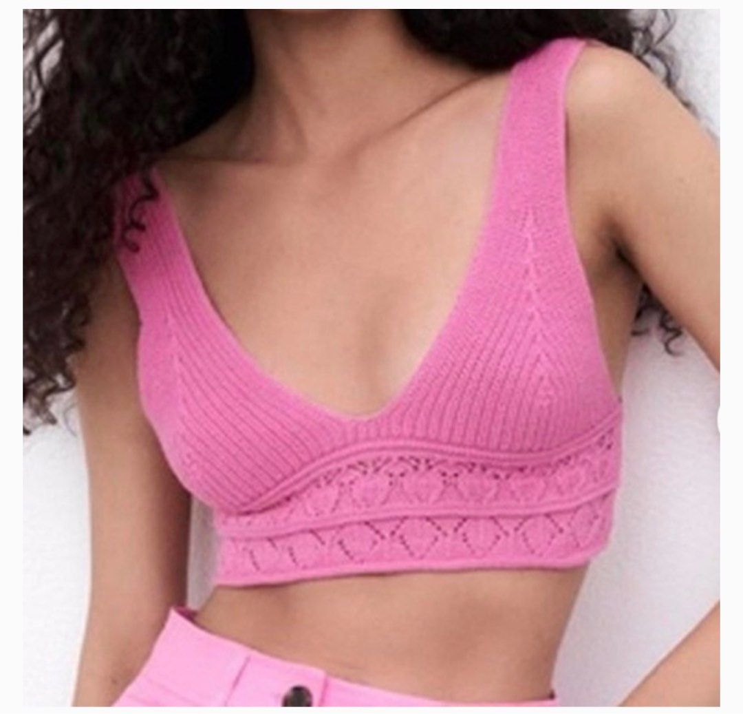 Zara Knit Bikini Swimsuit (Category: Bikinis & Swimsuits) located in Mandaluyong City. Submitted by declutteringcorner (Listing ID 1341479810, Image 2). Description: Zara Knit Top USA S | MEX 26 Brand new.