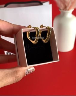 ☆ PANDORA ORGANICALLY OPEN  SHAPED HOOP  EARRINGS☆