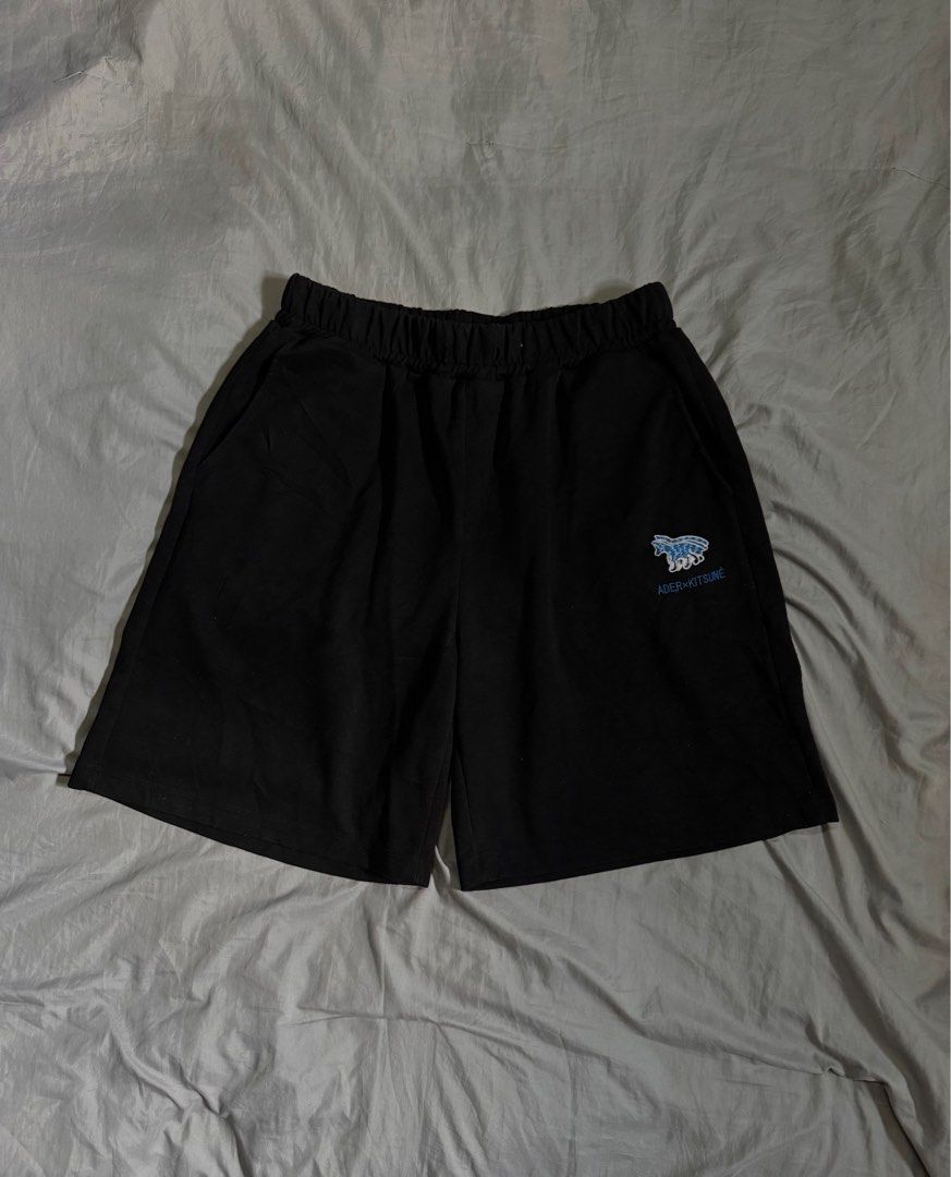 Ader x Kitsune (Category: Shorts) located in Manila. Submitted by thra_shirts (Listing ID 1355338762, Image 1). Description: Ader x Maison Kitsune Size 3 Waistline 28-36 Length 20 Hem 13 Excellent condition .