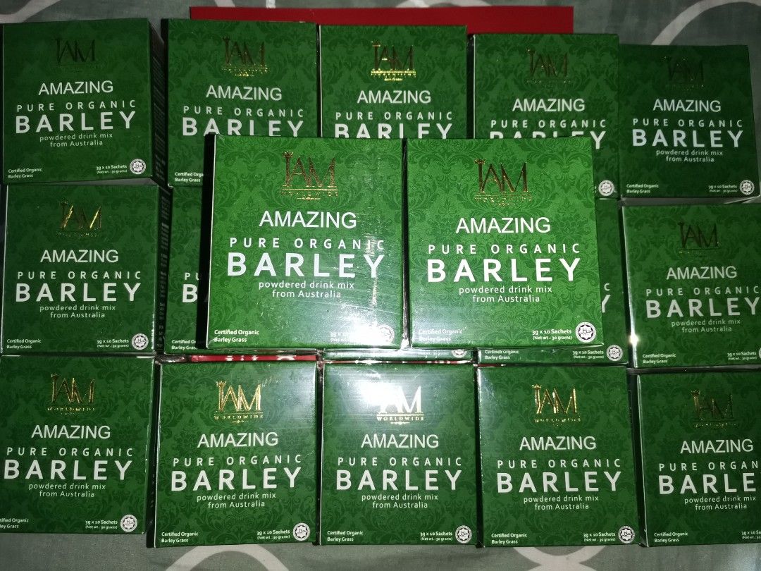 Barley Juice (Category: Health Food, Drinks & Tonics) located in Pasig City. Submitted by essentiallyspoiled (Listing ID 1355463288, Image 1). Description: minimum orders: 10 boxes.