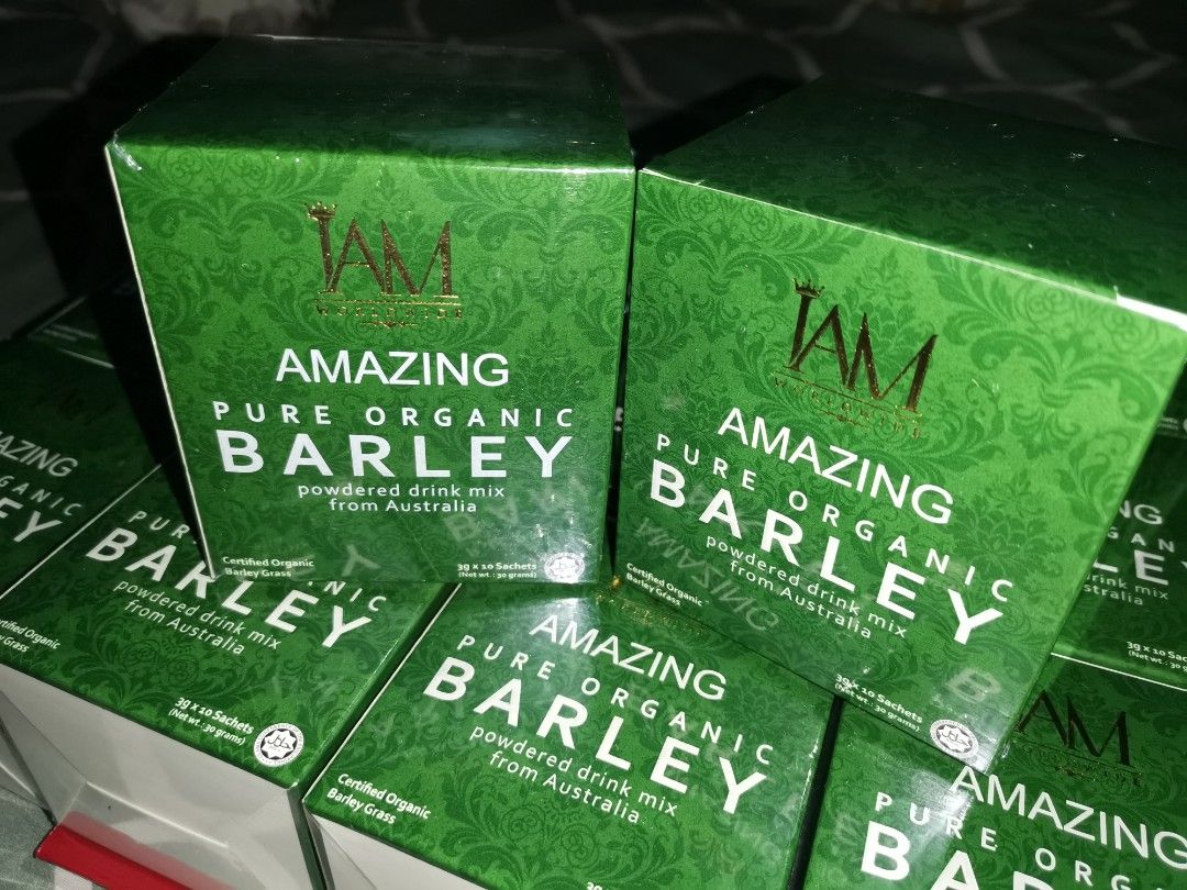 Barley Juice (Category: Health Food, Drinks & Tonics) located in Pasig City. Submitted by essentiallyspoiled (Listing ID 1355463288, Image 2). Description: minimum orders: 10 boxes.