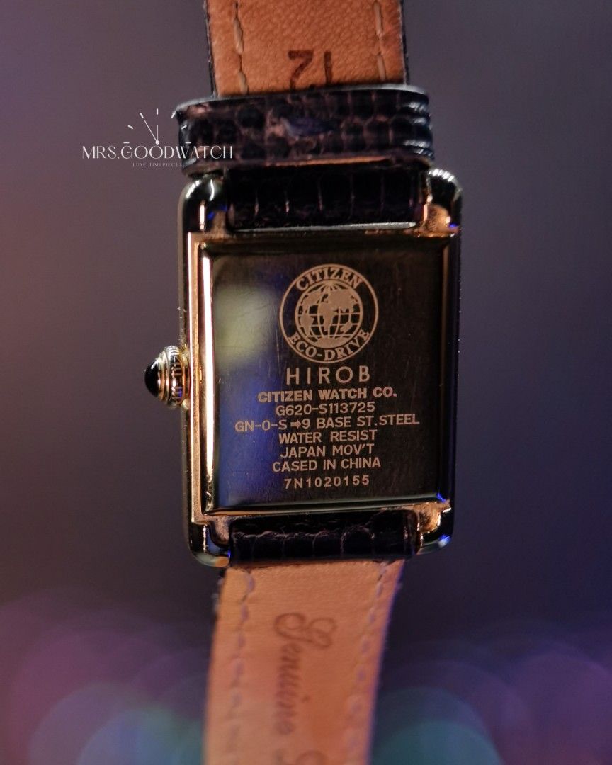 Citizen Kii (Tank) (Category: Luxury Watches) located in Manila. Submitted by jajajansen (Listing ID 1355318801, Image 3). Description: Model: Citizen Kii:Hirob (Tank) Size: 17.5mm Movement: Solar Display: Gold Steel Case, Roman Numeral Marker, Steel Blue Hands, White Dial Material: Gold-plated Steel, Mineral Crystal Glass, Inclusions: Watchpouch More info: Citizen Kii is a collection of elegant women's watches by Citizen, known for their delicat