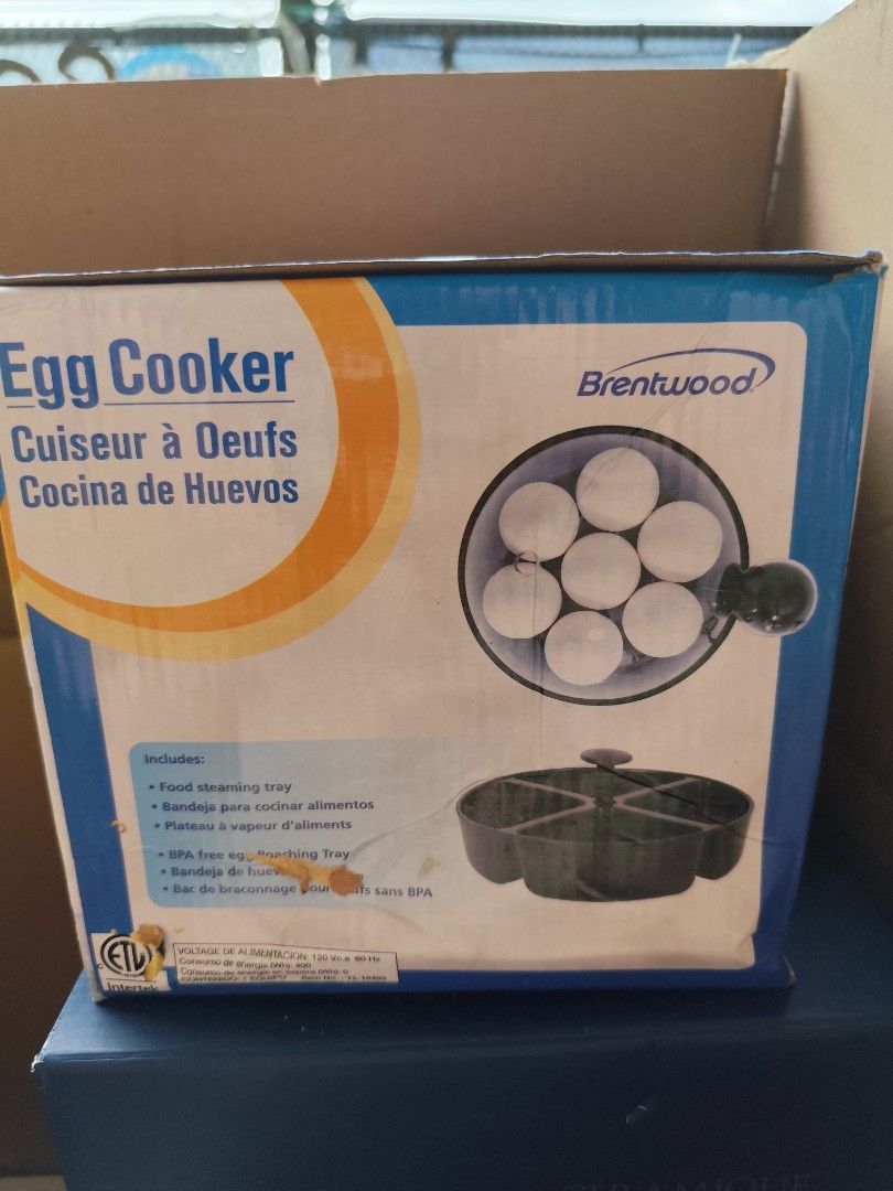 Egg Cooker 110V (Category: Other Kitchen Appliances) located in Makati City. Submitted by audreygatchalian (Listing ID 1355358691, Image 3). Description: BRENTWOOD EGG COOKER 110v US Box.